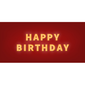 Birthday Marquee